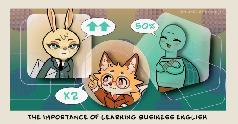 Business professionals communicating in English during a meeting