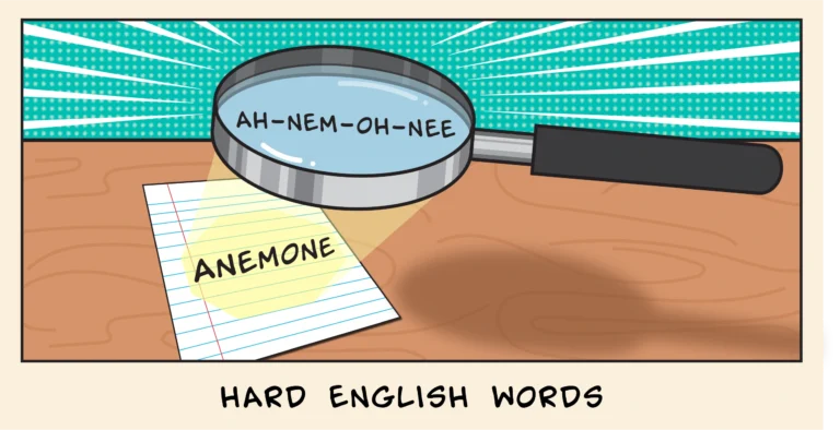 Hard English words with meanings and pronunciation