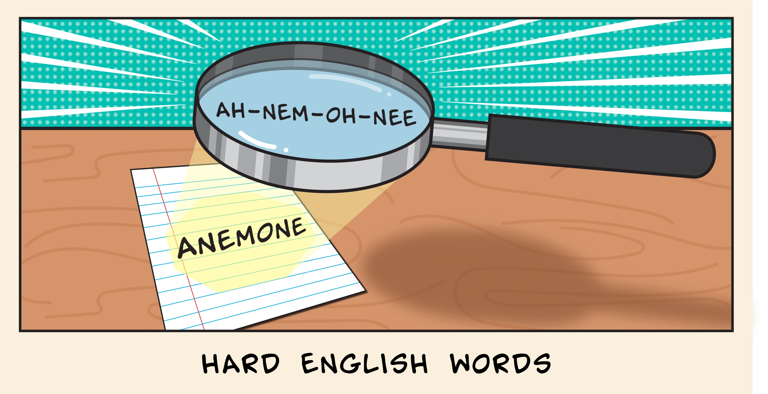 Hard English words with meanings and pronunciation