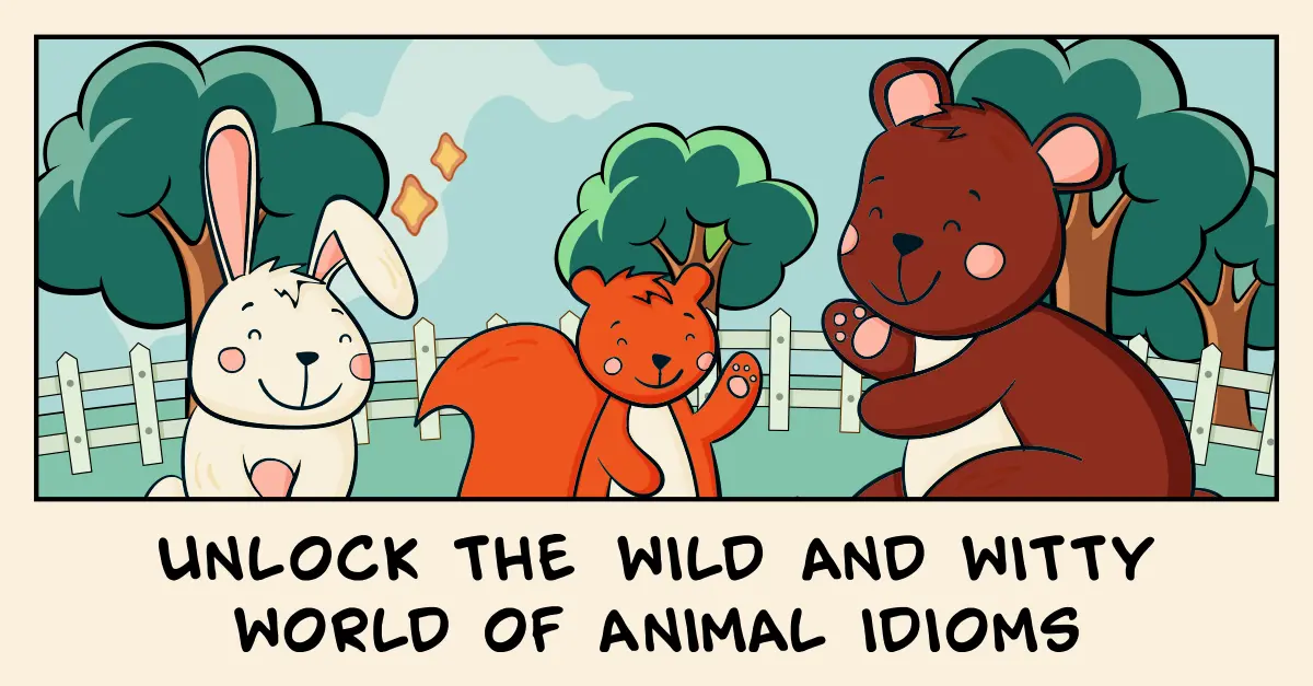Illustration introducing idioms with animals in English using a cat at a computer