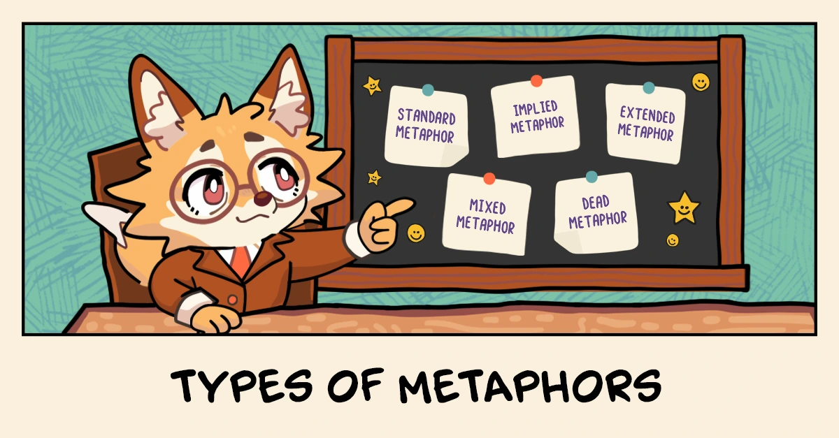 Metaphor examples with meanings in English