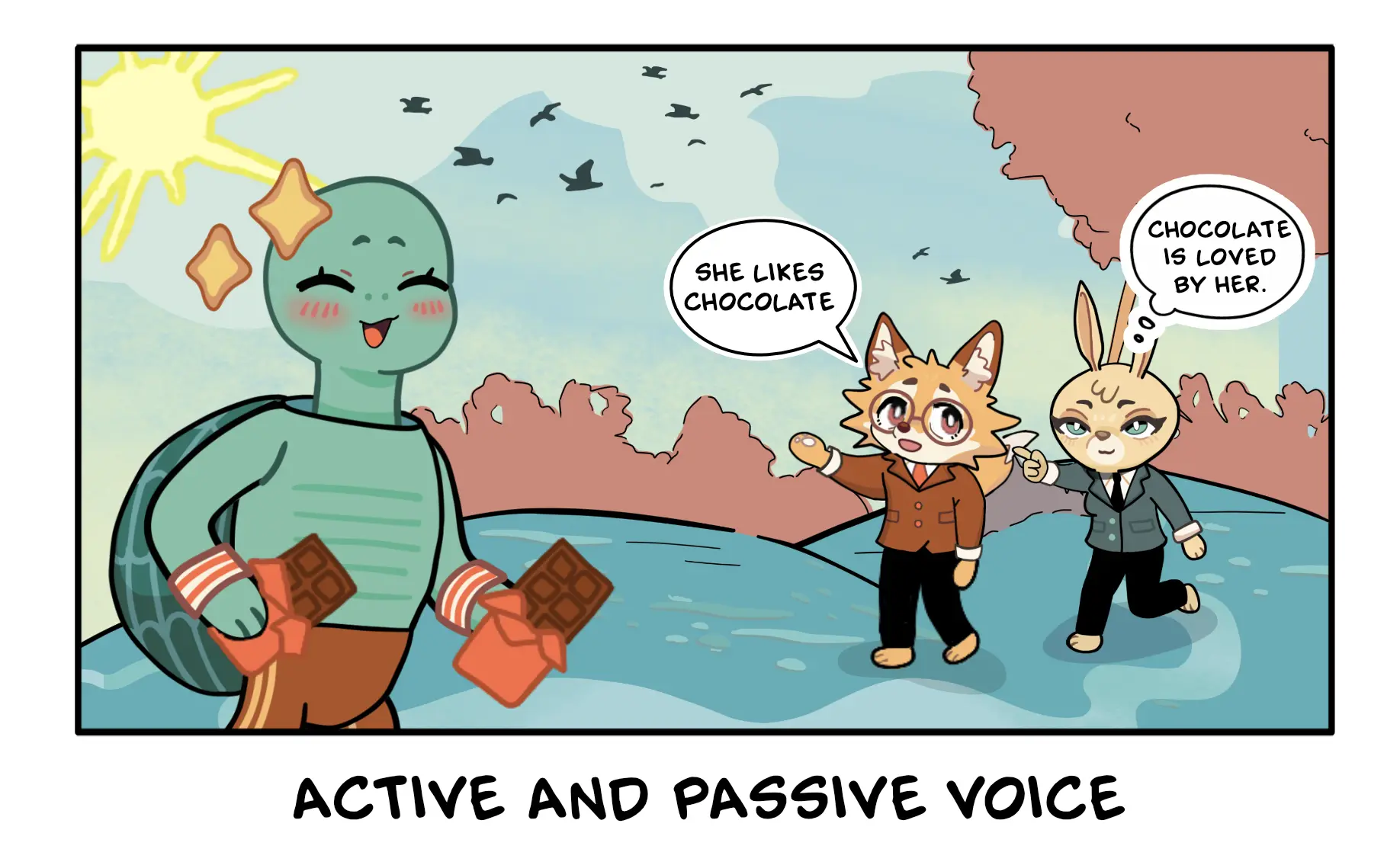 active and passive voice examples