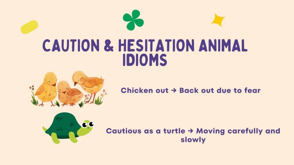 caution animal idioms in 50 idioms with animal