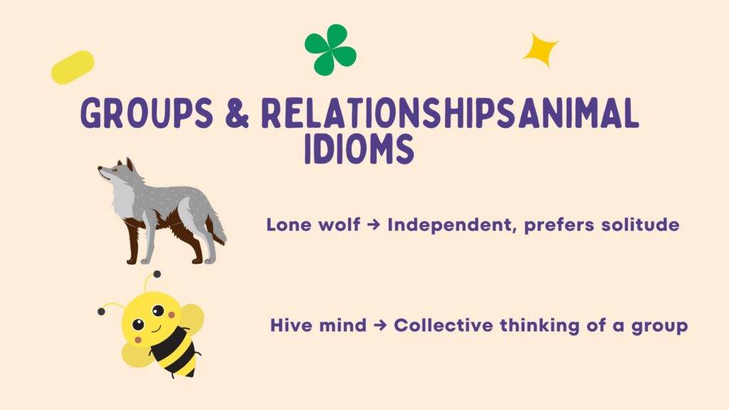 relationships animal idioms in 50 idioms with animal