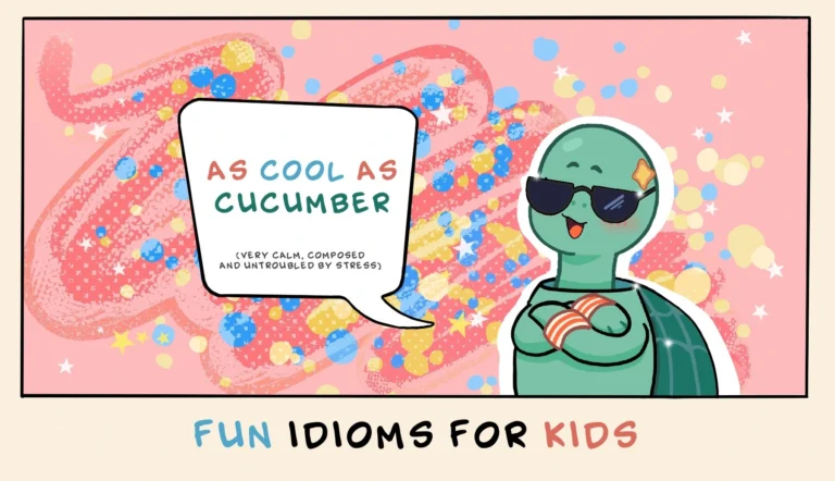 English idioms for kids with fun illustrations