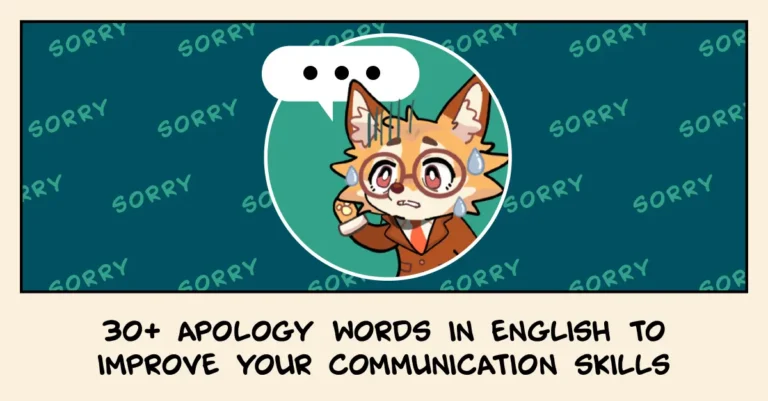 30+ Apology Words in English to Improve Your Communication Skills (feature image)