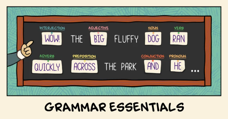Master English Grammar by Learning the 8 Parts of Speech