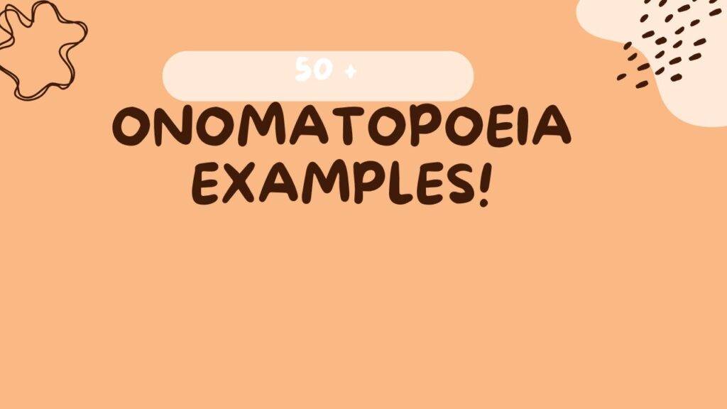 onomatopoeia examples