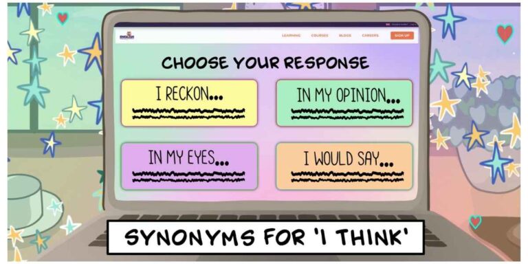 Synonmins for i think