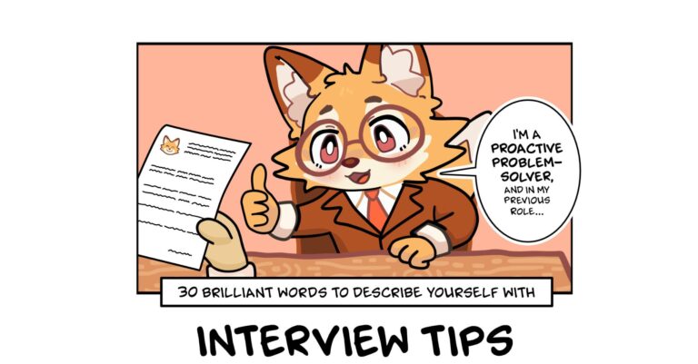 words to describe yourself in an interview