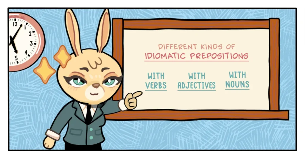 30 Idiomatic Prepositions with Examples for Better English_MID1_Chalkboard
