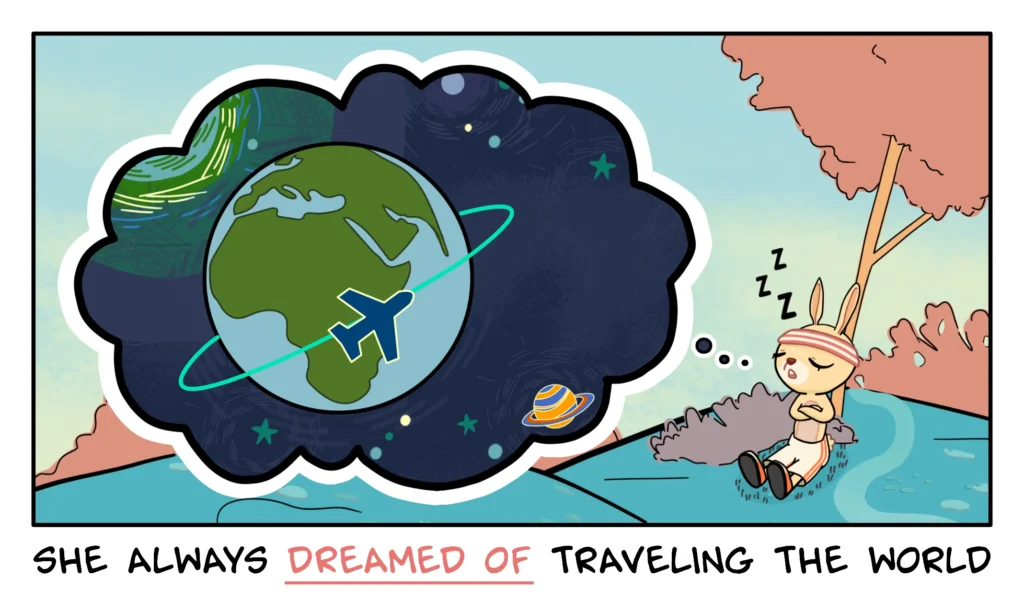 30 Idiomatic Prepositions with Examples for Better English_MID2_travel around the world